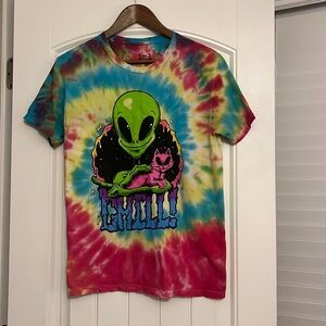 Tie Dye Alien Chill T-Shirt